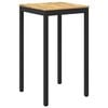 vidaXL Tuinbar Tafel NAARDEN Wit en zwart 60 x 60,5 x 105 cm