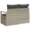 vidaXL Tuinbank met kussen met opslag 120 x 62 x 69 cm poly rattan