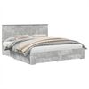 vidaXL Bedframe met lade Beton Grijs 180 x 200 cm Bewerkt hout