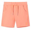 vidaXL Kindershorts met trekkoord 128 neonoranje