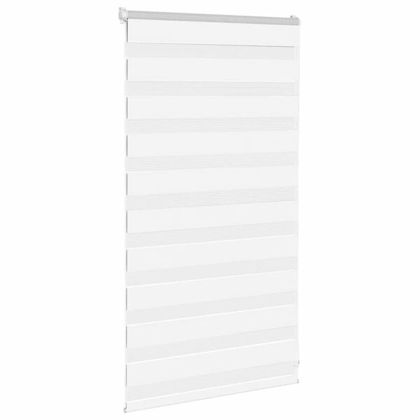 vidaXL Zebra Blind 85x100 cm stofbreedte 80,9 cm polyester wit