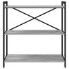 vidaXL Boekenkast Grijs sonoma 80 x 30 x 85 cm Bewerkt hout