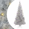 vidaXL Kerstboom met 300 LED met standaard Zilver 240 cm PET