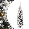 vidaXL Kunstkerstboom Groen 120 cm PVC en Staal en Kunststof