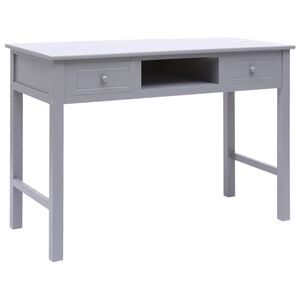 vidaXL Schrijftafel 110x45x76 cm hout grijs