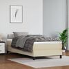 vidaXL Boxspring bed kunstleer cr&egrave;mekleurig 80x200 cm