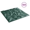 vidaXL Wandpanelen 24 pcs Amethist Groen 50 x 50 cm XPS Schuim