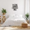 Homemania Wanddecoratie Words 65x70 cm staal zwart
