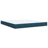 vidaXL Boxspring met matras fluweel blauw 180x200 cm