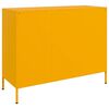vidaXL Dressoir 100,5x39x79 cm staal mosterdgeel