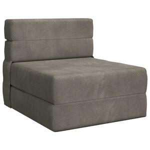 vidaXL Vouwbare Bankbed Lichtgrijs 70 x 72 x 60 cm Stof
