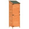 vidaXL Tuinschuur Bruin 59,5 x 56 x 176,5 cm Bewerkt hout