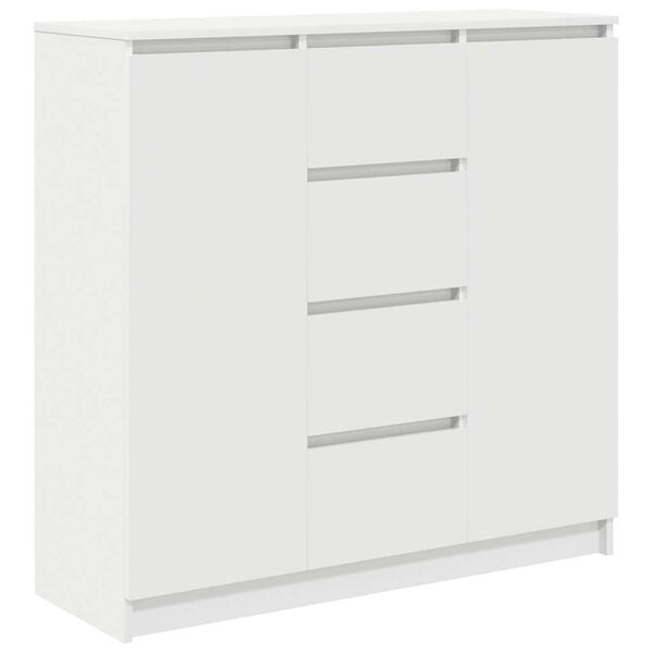 vidaXL Dressoir met lades 100,5x35x98,5 cm spaanplaat wit