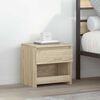 vidaXL Nachtkastje 40x30x39 cm bewerkt hout sonoma eikenkleurig