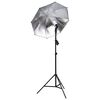 vidaXL Fotostudioset met lampen, paraplu's, achtergrond en reflector
