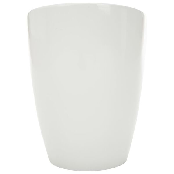 vidaXL Opbergkruk kunstleer wit en rood