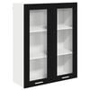 vidaXL Hangkast Zwart Eiken 80 x 31 x 100 cm Bewerkt hout