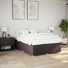 vidaXL Bedframe zonder matras stof donkerbruin 140x200 cm