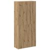 vidaXL Schoenenkast 80x35,5x180 cm bewerkt hout artisanaal eikenkleur