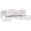 vidaXL Slaapbank uitschuifbaar massief grenenhout 2x(90x200) cm