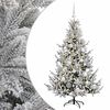 vidaXL Kunstkerstboom met kerstbal 120 cm 150 LED's Warmwit