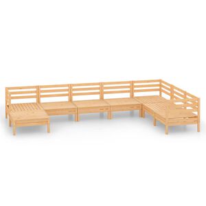 vidaXL 8-delige Loungeset massief grenenhout