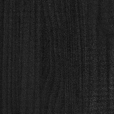 vidaXL Plantenbak 150x50x50 cm massief grenenhout zwart