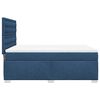vidaXL Boxspring met matras stof blauw 160x200 cm
