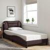 vidaXL Bedframe zonder matras "Hvar" 90x200 cm stof donkerbruin