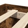 vidaXL Bedframe zonder matras hout gerookt eikenkleurig 150x200 cm