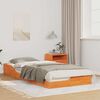vidaXL Bedframe Wasbruin 100 x 220 cm Massief grenenhout