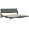vidaXL Bedframe met hoofdeinde Donkergrijs 180 x 200 cm Fluweel