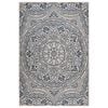 vidaXL Buitenkleed met patroon platgeweven 160x230 cm blauw