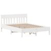 vidaXL Bedframe zonder matras massief grenenhout wit 120x200 cm