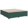 vidaXL Boxspring met matras fluweel donkergroen 200x200 cm