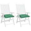 vidaXL Stoelkussens 2 st 50x50x7 cm oxford stof groen