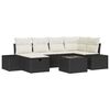 vidaXL Tuin Sofa Set 7 st Zwart poly rattan