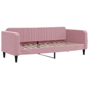 vidaXL Slaapbank 80x200 cm fluweel roze