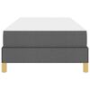 vidaXL Boxspringbed Donkergrijs 80 x 200 cm Stof