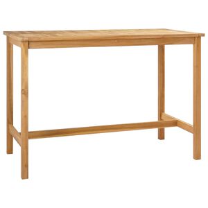 vidaXL Bartafel Naturel 150 x 75 x 105 cm Massief Teakhout