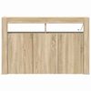 vidaXL Dressoir Sonoma Eiken 116 x 30 x 75 cm Bewerkt hout