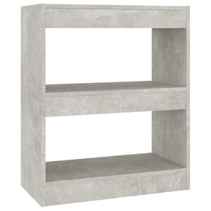 vidaXL Boekenkast/kamerscherm 60x30x72 cm betongrijs