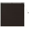vidaXL Jaloezie Donkerbruin 140 x 130 cm 35 mm Massief Paulowniahout