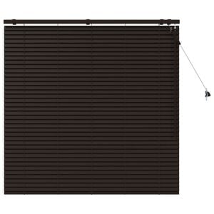 vidaXL Jaloezie Donkerbruin 140 x 130 cm 35 mm Massief Paulowniahout