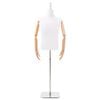 vidaXL Verstelbare mannequin 160-232 cm met standaard Man PP Wit