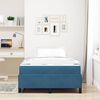 vidaXL Bedframe met matras Donkerblauw 120 x 200 cm Stof