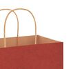 vidaXL Papieren zakken 250 st met hengsels 21x11x36 cm rood