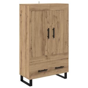 vidaXL Highboard Artisan Eiken 69,5 x 31 x 115 cm Bewerkt hout