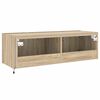 vidaXL Tv-wandmeubel met LED-verlichting 100x35x31 cm sonoma eiken