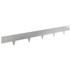 vidaXL Gazonrand 10 st 100 x 12 cm Stainless Steel Zilverkleurig